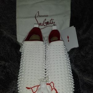 Christian Louboutin spiked sneakers White